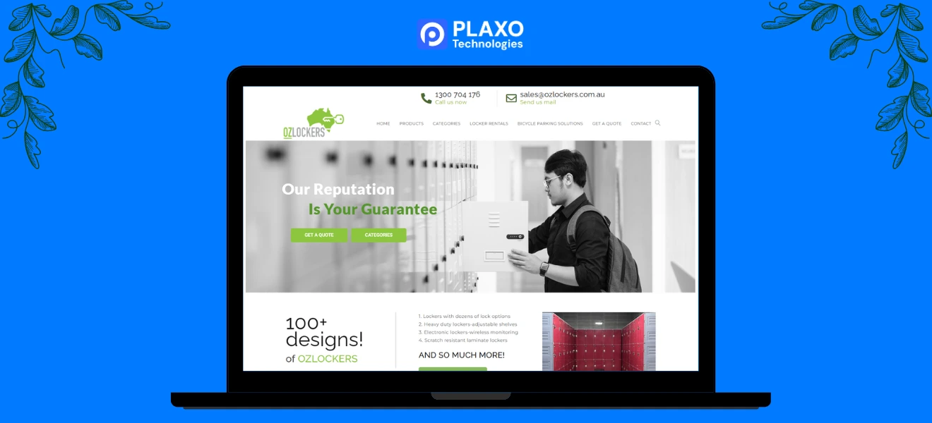 oz lockers seo portfolio